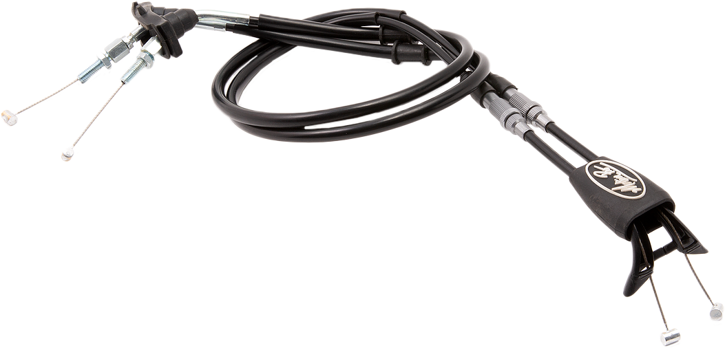 MOTION PRO REV 2/3 BLACK VINYL THROTT YAM PUSH-PULL CABLE SET - 01-1533